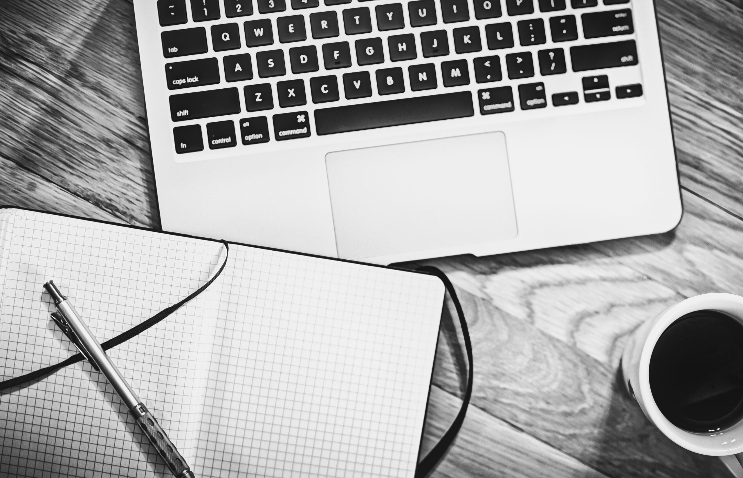 Black and white browsing business coffee