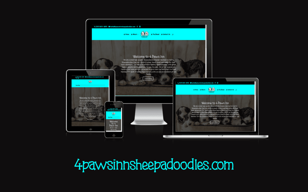A New site for 4 Dogs Inn Sheepadoodles
