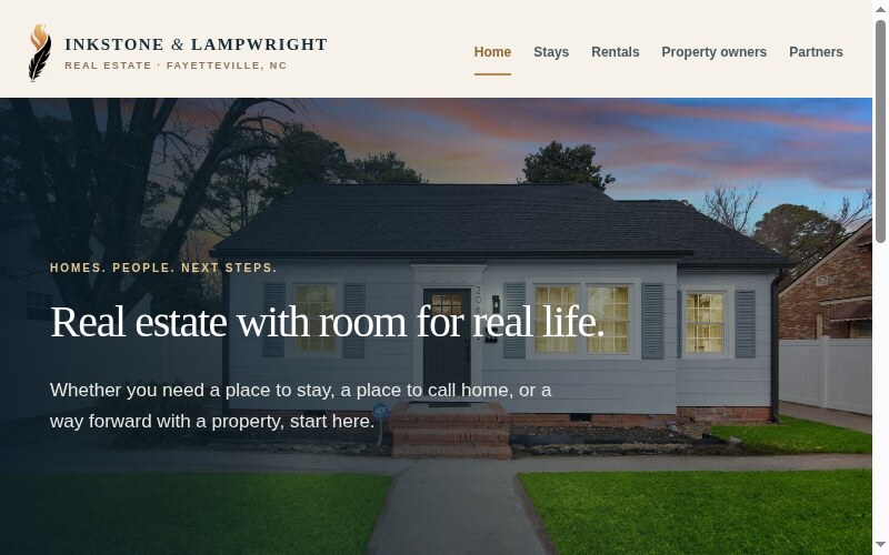 Inkstone & Lampwright website home page